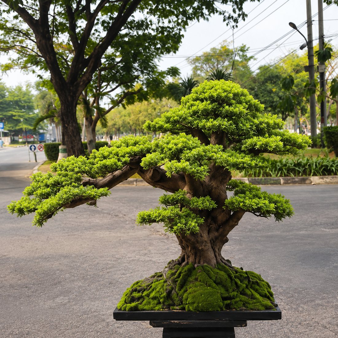 Kegiatan komunitas dan koleksi bonsai anggota